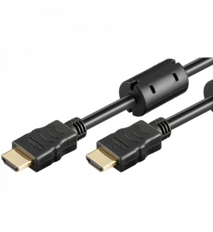 Cablu HDMI A tata la HDMI A tata, 15m, 1.4V, ecranat, cu Ethernet, ARC, cu ferita, contacte aurite