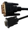 Cablu Digital DVI tata - VGA mama 3m Cabletech KPO3702-3