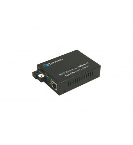 Mediaconvertor 10/100M 1310/1550nm WDM, Type A Singlemode 40km, conector SC - TRANSCOM