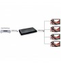 Splitter HDMI activ, alimentator inclus, Techly, 4K UHD 3D, 1 intrare, 4 iesiri,  Negru, IDATA HDMI-4K4, 306653
