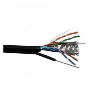 Cablu FTP cu sufa, Cupru, categoria 5e, 24AWG, manta PE , rola 305M, Emtex