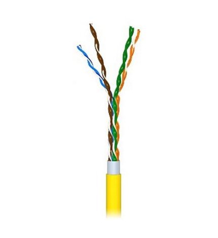 Cablu F/UTP cat.5e, manta PVC, Euroclass Eca - 305m/tambur, galben - Molex