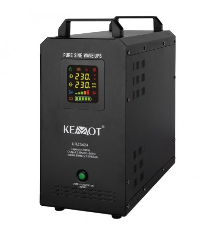 merger Limestone Contain UPS Centrale termice Sinus PUR 500W 12V Kemot cu baterie incorporata de 55  Ah URZ3424
