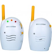 Interfon de monitorizare bebe, 250M, functie VOX, alimentare baterie sau priza, SMARTON SM 100