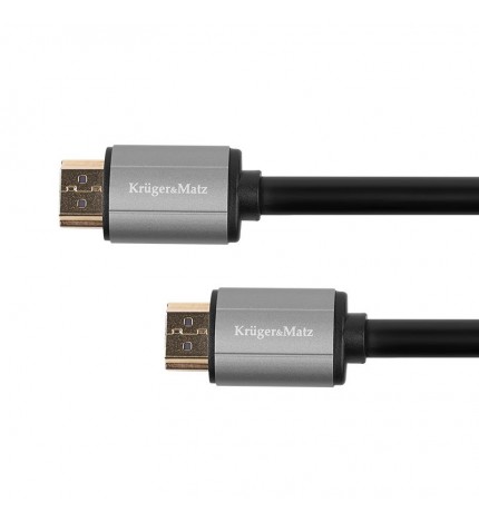 Cablu HDMI - HDMI profesional, mufe aurite, 1M, Negru