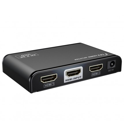 Splitter HDMI 2 porturi, 1 intrare - 2 iesiri, V2.0, 4K x 2K/60Hz, FULL HD, 3D, alimentator inclus, PremiumCord, khsplit2f