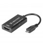 Cablu adaptor MHL Micro USB - HDMI Full HD KOM0933