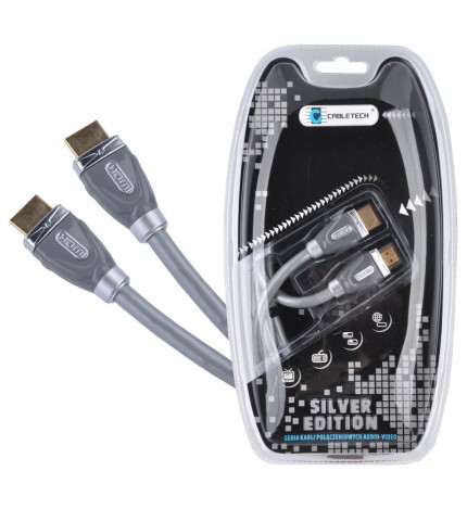 Cablu HDMI-HDMI Cabletech 1.8M Silver Edition KPO3850-1.8