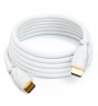 Cablu HDMI tata - HDMI tata, High Speed Ethernet, Dublu Ecranat, 10 metri, Alb KOM-MK3478