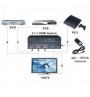 Switch HDMI cu telecomanda , 3 porturi, 3 intrari - 1 iesire, 4K, 3D , Negru, TECHLY,  IDATA HDMI-4K31