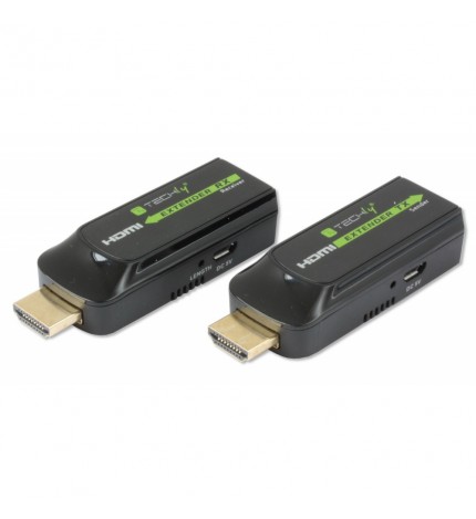 Kit Extender HDMI, pana la 40m, prin cablu UTP/STP/Cat.5E/6/6A/7, TECHLY , Full HD @ 60Hz, IDATA EXT-E70S