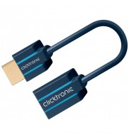 Cablu adaptor HDMI tata - HDMI mama , 0.1M, CLICKTRONIC, Albastru , ICOC CLC-H-MF010