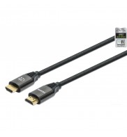 Cablu HDMI tata - HDMI tata, certificat 8K@60Hz, 3M, MANHATTAN, Negru , ICOC HDMI21-8-030MH