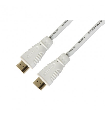 Cablu HDMI tata - HDMI tata, High Speed, 0.5M, 4K @ 60Hz, Techly, Alb , ICOC HDMI-4-005NWT