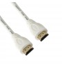 Cablu HDMI tata - HDMI tata, High Speed, 0.5M, 4K @ 60Hz, Techly, Alb , ICOC HDMI-4-005NWT