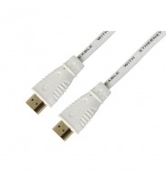 Cablu HDMI tata - HDMI tata, High Speed, 1M, 4K @ 60Hz, Techly, Alb , ICOC HDMI-4-010NWT