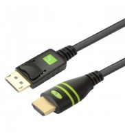 Cablu DisplayPort tata - HDMI tata, 2M, Techly, Negru, ICOC DSP-H-020