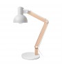 Lampa de birou, putere maxima 25W, design din lemn, reglabila, GETI GTL102W