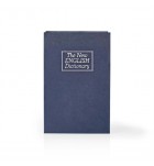 Seif cu cheie Nedis, tip carte ,, The New English Dictionary " 22.8 x 14.7 x 4.8 cm, otel, albastru