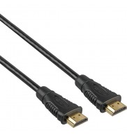 Cablu HDMI, tata-tata, 4K, High quality, V1.4 contacte aurite, 1 m, negru, PremiumCord, kphdme1