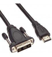 Cablu HDMI  - DVI-D (18+1), dubluecranat, conectori auriti, 10m, PremiumCord, kphdmd10