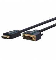 Cablu HDMI  - DVI-D (24+1), HQ OFC, conectori auriti, 3m, ClickTronic