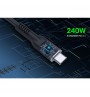 Cablu profesional, date si incarcare rapida, USB-C tata la USB-C tata, 8K 60Hz, USB4 EPR, 40G 240W PD 3.1 E-Mark 1m, Manhattan